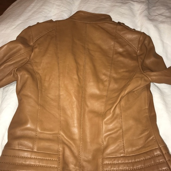 Michael Kors 100% leather jacket NWOT NEVER WORN - Picture 5 of 6